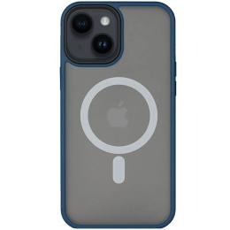 Чохол-накладка EpiK Metal Buttons with MagSafe для Apple iPhone 14 Blue