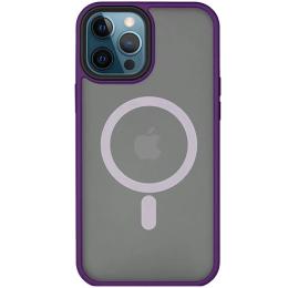 Чохол-накладка EpiK Metal Buttons MagSafe для Apple iPhone 14 Pro Max Dark Violet