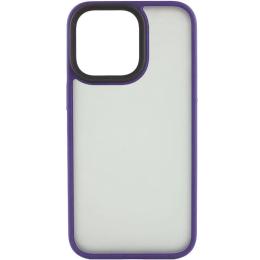 Чохол-накладка EpiK Metal Buttons для Apple iPhone 14 Pro Max (6.7) Dark Violet