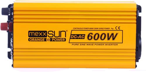 Інвертор напруги Mexxsun MXSPSW-600 12V з правильною синусоїдою, 1 універсальна розетка, к