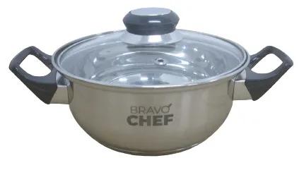 Каструля BRAVO CHEF BC-2002-24 з бакелітовими ручками, 24 см, 4.5 л