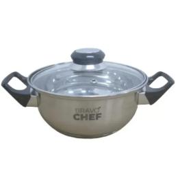 Каструля BRAVO CHEF BC-2002-18 з бакелітовими ручками, 18 см , 1.6 л
