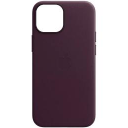 Чохол-накладка EpiK Leather Case MagSafe для Apple iPhone 14 Dark Cherry