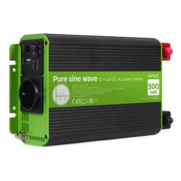Інвертор напруги EnerGenie EG-PWC-PS500-01 Silver з чистою синусоїдою 500 Вт