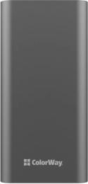 Зовнішній портативний акумулятор ColorWay Full 20000mAh Gray 22.5W (CW-PB200LPH3GR-PDD)