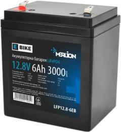 Літієвий акумулятор Merlion LiFePO4 12.8V-6 Аh літій-залізо-фосфатний