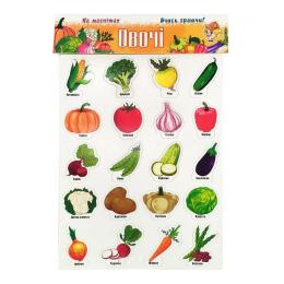 Набір магнітів Artos Games 1267ATS Овочі на листі Укр