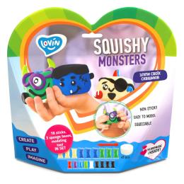 Набір для творчості Lovin 70130 для ліплення із повітряним пластиліном Squishy Mon
