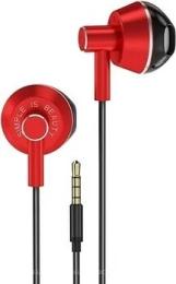 Дротові навушники XO EP34 Black Red