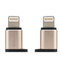 Перехідник Remax RA-USB2 Gold MicroUSB на Lightning для iPod, iPhone, iPad