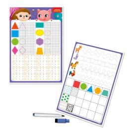 Дошка для малювання Vladi Toys VT5010-27 тренажер Фігури та форми