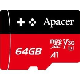 Карта памяті Apacer MicroSDXC 64GB UHS-I/U3 Class 10 (AP64GMCSX10U7-RAGC)
