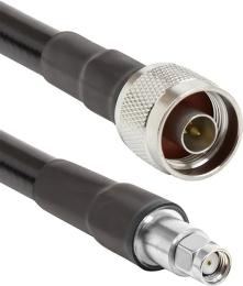 Коаксіальний кабель HiSmart LMR-400, 3 м Black N-male до RP-SMA-male (TV991501)