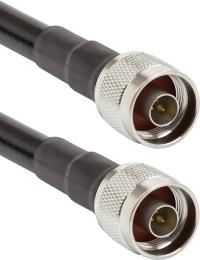 Коаксіальний кабель HiSmart LMR-400, 0.5 м Black N-male до N-male (TV991532)