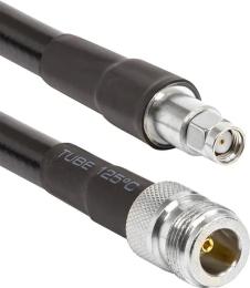 Коаксіальний кабель HiSmart LMR-400, 10 м Black N-female до RP-SMA-male (TV990726)