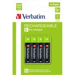 Акумулятор Verbatim AAA/HR03 NI-MH 950 mAh BL 4шт