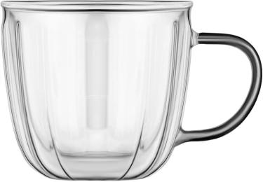 Набір чашок Ardesto (AR2645BWN) з ручками та подвійними стінками 450 мл х 2 шт