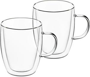 Набір чашок Ardesto (AR2627BHR) з ручками і подвійними стінками , 270мл, 2шт