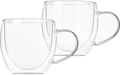 Набір чашок Ardesto (AR2625BHR) з ручками і подвійними стінками , 250мл, 2шт