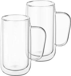 Набір чашок Ardesto (AR2640BHR) з ручками та подвійними стінками , 400мл, 2шт