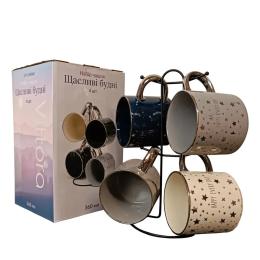 Набір чашок Vittora VT-C-298360 щасливі будні 360 мл