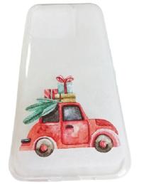 Чохол-накладка Infinity New Year для Apple iPhone 14 Transparent Red Car