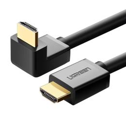 Відео-кабель Ugreen HD103 Cable Right Angle 90 Degree HDMI (тато) - HD Black (10173)