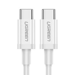 Дата-кабель Ugreen US264 USB Type-C (тато) - USB Type-C (тато), 1m White 60W 3A (60518)
