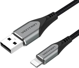 Дата-кабель Vention LABHF USB (тато) - Lightning(тато) 1m Gray