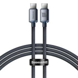 Дата-кабель Baseus Crystal Shine Series Fast Charging Data Cable Type-C to Type-C Black 100W (CAJY000601)