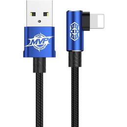 Дата-кабель Baseus MVP Elbow Type USB (тато) - Lightning (тато) 1m Blue (CALMVP-03)