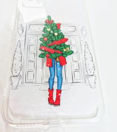 Чохол-накладка Infinity New Year для Xiaomi Redmi 10A Transparent Christmas tree