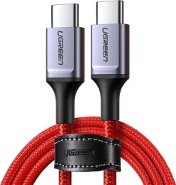 Дата-кабель Ugreen US294 USB Type-C (тато) - USB Type-C (тато), 1 м Red (60186)