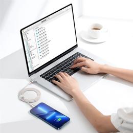 Дата-кабель Baseus Crystal Shine Series Type-C (тато) - Lightning (тато) 1.2m Pink 20W (CAJY001304)