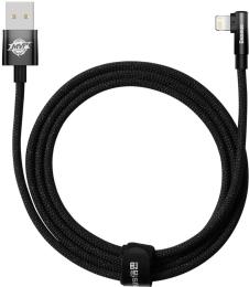 Дата-кабель Baseus MVP 2 Elbow-shaped CAVP000101 USB (тато) - Lightning (тато) 2m Black 2.4A