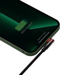 Дата-кабель Baseus MVP 2 Elbow-shaped CAVP000120 USB (тато) - Lightning (тато) 2m Black Red 2.4A