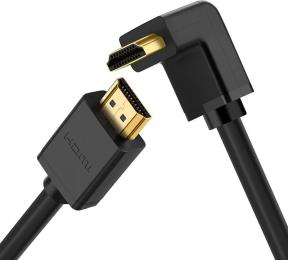 Відео-кабель Ugreen HD103 Cable Right Angle 90 HDMI (тато) - HDMI (тато) Black (10172)