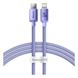 Дата-кабель Baseus Crystal Shine Series USB Type-C (тато) - Lightning (тато) 2 m Purple CAJY000305