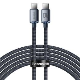 Дата-кабель Baseus USB Type-C (тато) - USB Type-C (тато) 2 м Black 100W (CAJY000701)