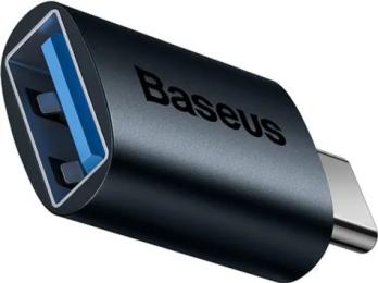 Перехідник Baseus Ingenuity Series Mini OTG Adaptor Type-C to USB-A Blue (ZJJQ000003)
