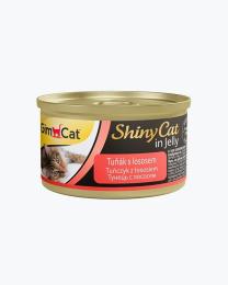 Корм вологий GimCat Shiny Cat для котів з тунцем та лососем в желе 70 г (G-414317/195)