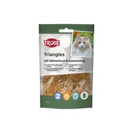 Ласощі Trixie Triangles для котів трикутники з курячим філе та котячою мятою 50 г (42772)