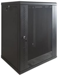Серверна шафа EServer 15U Black 600х500х773 скло