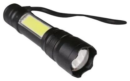 Ліхтарик Voltronic XP-P50 PL-829 Zoom, 3+1 режим, корпус алюміній, вбудований акум, USB кабель