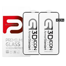Захисне скло ArmorStandart Icon 3D для iPhone 13 Pro Max/14 Plus Black 2 шт (ARM62762)
