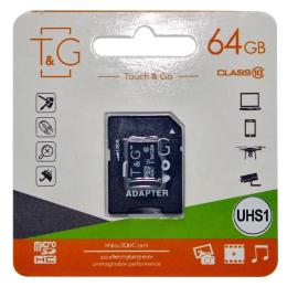 Карта памяті T&amp;G microSDXC (UHS-1) 64 GB class 10 Black