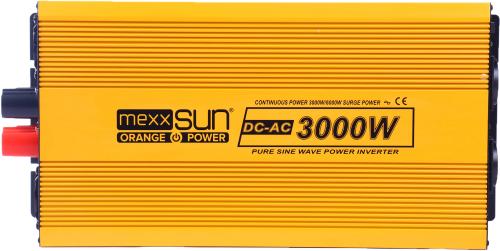 Інвертор напруги Mexxsun MXSPSW-3000 12V з правильною синусоїдою, 2 універсальні розетки, к