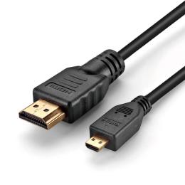 Відео-кабель Merlion 00833 HDMI(тато) - micro HDMI(тато), 1.5 м Black Q200