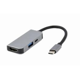 USB-хаб Cablexpert A-CM-COMBO3-02 Gray