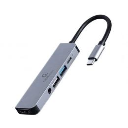 USB-хаб Cablexpert A-CM-COMBO5-02 Gray